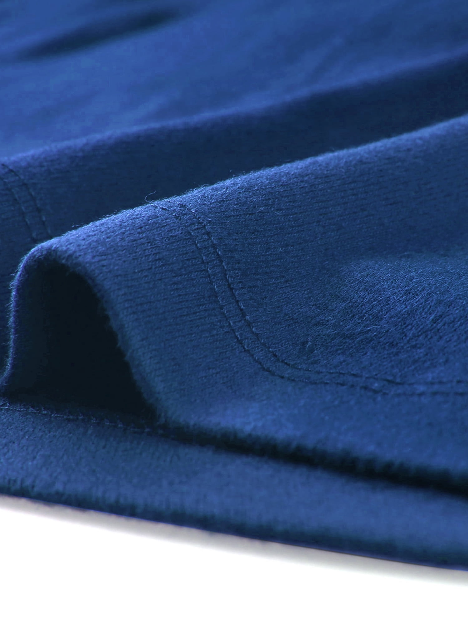 DARING DIVA V Neck Knitted Buttons Decor Ruched Blouse Top S Royal Blue