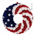 thumbnail image 4 of Nkmbld 4th of July Wreaths for Front Door, Red White Blue Spring Door Wreath for Independence Day, Memorial Day for Indoor Outdoor Decor, 4 of 8