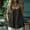 Black, variant on ECZHAW Plus Size Camisole Top for Women Strap Tank Top Summer Loose fit Cami Shirt Sleeveless Round Neck Pleated Solid Vests