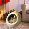 thumbnail image 4 of Cat Bed for Indoor Cats, Machine Washable Cat Beds, Beds Small Dogs, Puppy, Kitty, Kitten, Rabbit, Slip & Water Resistant Bottom , S S, 4 of 9