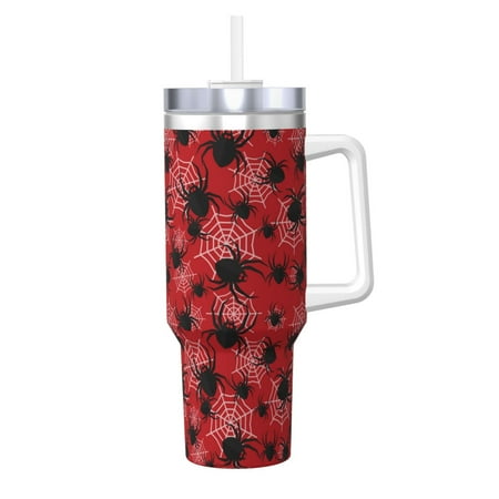 

Ocsxa A Web With A Spider 1 Print 40oz Stainless Steel Vacuum Insulated Tumbler Car Cup Coffee Mug with Spillproof Lid Keep Your Drink Hot or Cold on the Go