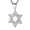 Silver, variant on HZMAN Magen Star of David Pendant Necklace Women Men Chain Silver Stainless Steel Israel Necklace (CZ Star of David Silver)