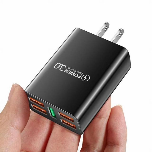 WIFKLSIIPG 5USB 2.1A Smartphone Charger Wall Mount Portable Mobile Phone Fast Charger