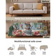 thumbnail image 3 of Coastal Christmas Snowman Sofa Covers for 3 Cushion Couch, Washable Sectional & L Shape Couch Covers for Dogs/Cats/Kids, Beach Xmas Flamingo Non Slip Sofa Slipcover Futon Cover 71''x150'', 3 of 8