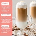 thumbnail image 6 of Latte & Frappe Instant Coffee Mix (10-Pack) Hazelnut - Made with Arabica Coffee, x2 Double Shot Caffeine, Low Sugar, Hot, Iced or Blended Drinks, 6 of 7