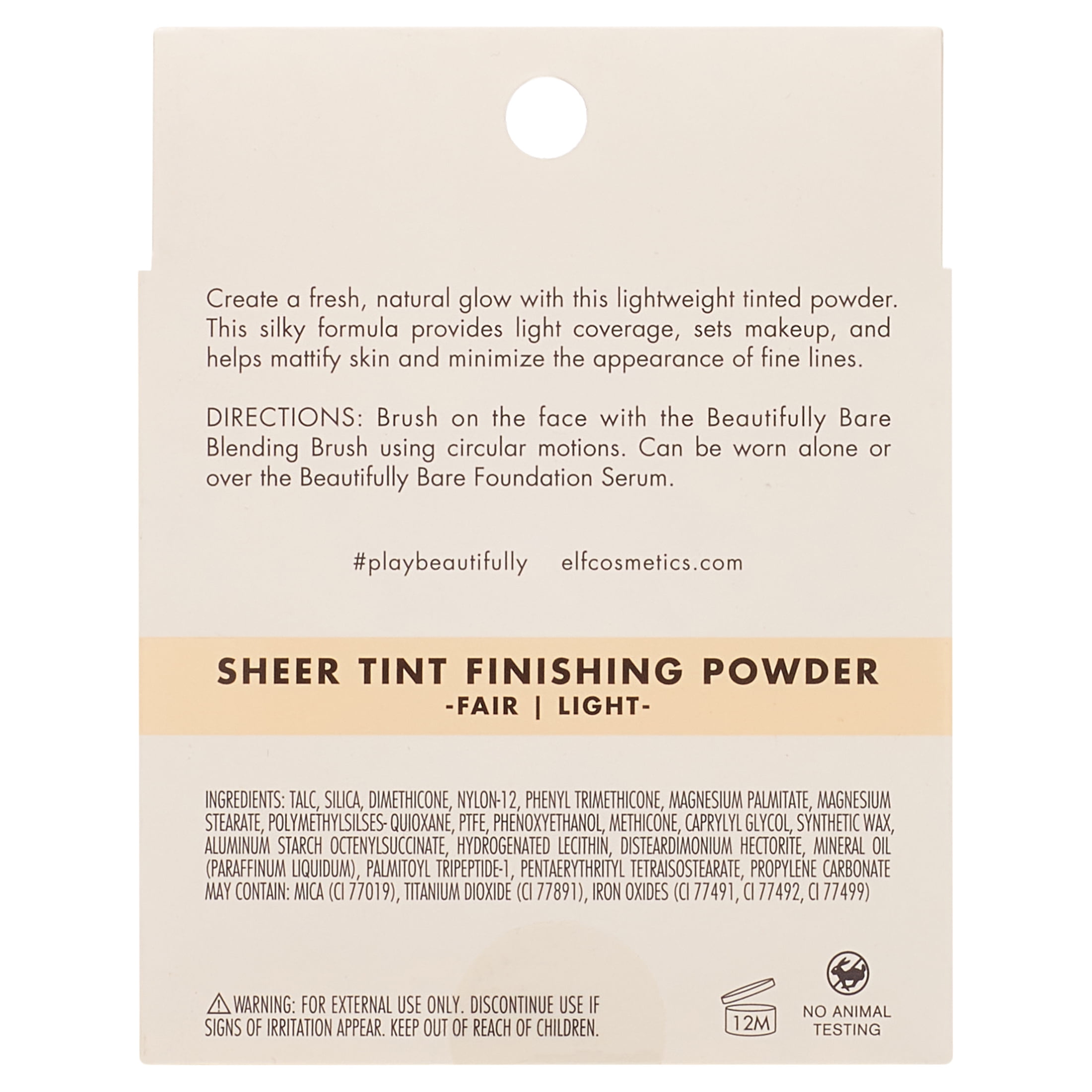 e.l.f. Beautifully Bare Finishing Powder Fair/Light, .33 oz