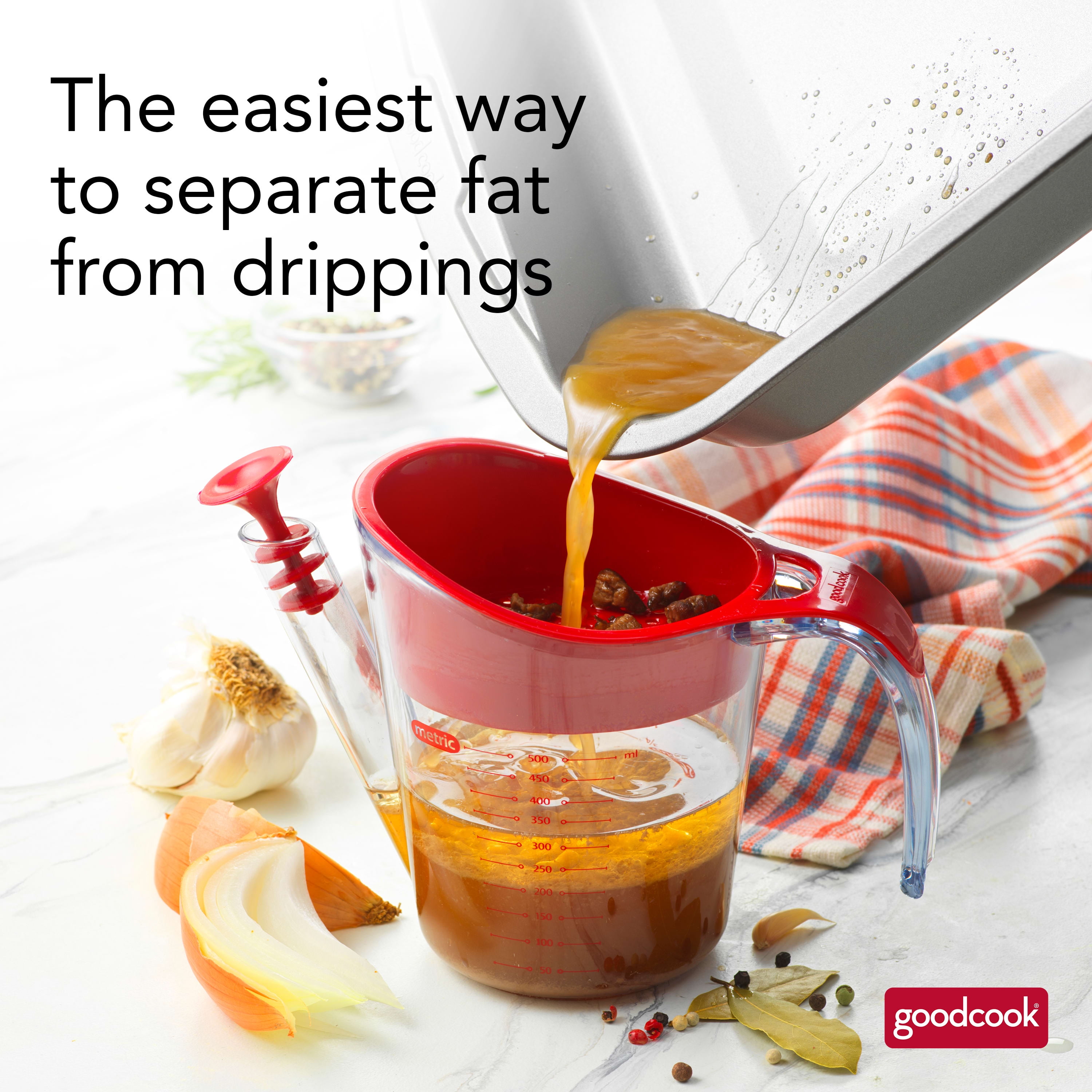 GoodCook 2-Cup Housewares Gravy and Grease Separator with Pour Spout and  Stopper - Walmart.com