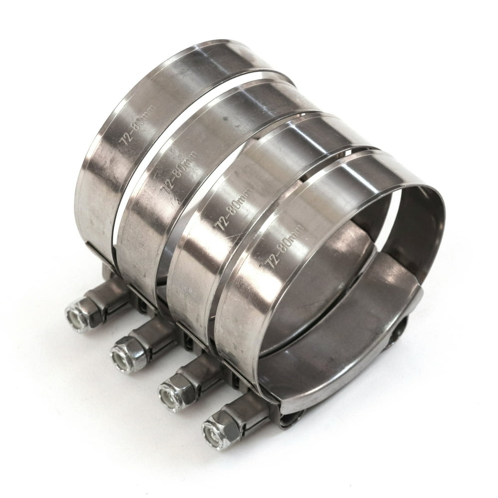 4 Red Hound Auto Premium 304 Stainless Steel TBolt Turbo Silicone Hose