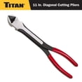 thumbnail image 2 of Pinzas de corte diagonal Titan 60780 de 28 cm de largo, 2 of 6