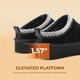 thumbnail image 4 of Pantuflas de Plataforma de Gamuza para Mujer DREAM PAIRS Negro Talle 9, 4 of 8