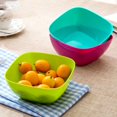 thumbnail image 1 of 2Pcs Large Capacity Stackable Fruit Bowl Plastic Practical Food-grade Food Bowl for Home, 1 of 10