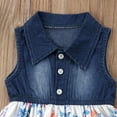 thumbnail image 2 of Seyurigaoka Fashion Teenager Girls Baby Kids Children Denim Dress Skirt Set Summer Clothes, 2 of 6