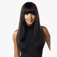 thumbnail image 3 of Sensationnel 100% Human Hair Empire Clip In Bangs - CHINA BANG (Color:1B Off Black), 3 of 4