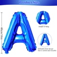 thumbnail image 2 of Guirnalda de Globos Joycard 16" Letras de Aluminio Azul Oscuro Feliz Cumpleaños, 2 of 7