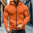 thumbnail image 2 of Yievot Hooded Sweatshirts for Men Casual Full Zip Sport Sweatshirt Relaxed Fit Long Sleeve Fall Winter Jogging Jackets, 2 of 5