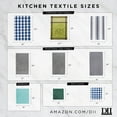 thumbnail image 6 of DII Buffalo Check Ktichen Textiles, 20x30", White & Light Blue, 3 Pieces, 6 of 6