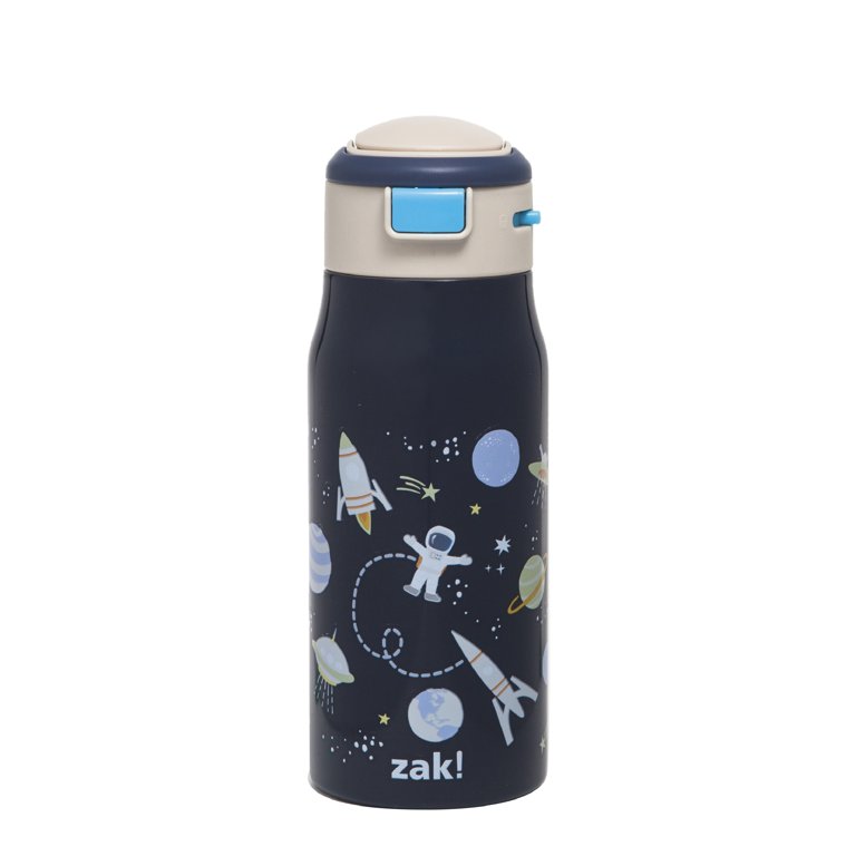 Zak Designs 13.5 oz Mesa Kids Water Bottle Stainless Steel Vacuum Insulated  for Cold Drinks Indoor Outdoor, Peppa Pig 