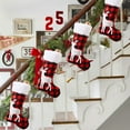 thumbnail image 6 of FeiFu Christmas Stockings Christmas Decorations Christmas Tree Pendants Traditional Stocking Design Suitable for Hanging on Tree or Fireplace Fits Home or Office Decor, 6 of 6
