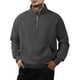 thumbnail image 1 of pstuiky Camisas casuales de manga larga para hombre, Sudadera de trabajo con capucha, media cremallera, cuello alto y manga larga de color liso para hombre salir tops l, 1 of 5