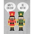 thumbnail image 4 of Old Glory Mens Christmas Nutcracker What's Crackin' Funny Long Sleeve Sweatshirt, 4 of 6
