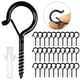 thumbnail image 1 of Ganchos de tornillo para colgar luces de cadena al aire libre, 30 ganchos Q-Hanger con hebilla de seguridad, ganchos de techo atornillados para colgar plantas, 1 of 5
