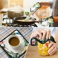 thumbnail image 4 of Hummingbird and Flower Kitchen Oven Mitt and Pot Holder Sets 4 Pcs for Baking, Cooking and Grilling, Heat Resistant Up To 392 °F, 4 of 7
