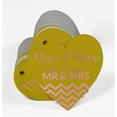 thumbnail image 3 of Inkdotpot 50 Pack Real Rose Gold Foil Paper Tag Hugs & Kisses From The Wedding Favor Hang Tag, 3 of 6
