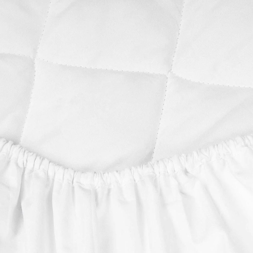 100% Waterproof Quilted King Mattress Protector Mattress Pad Cover Size (76in x 80in) Stretches Up To 16in Deep - Soft and Fluffy - Machine Washable Mattress cover - White King