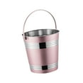thumbnail image 5 of deevoka Portable Ice Bucket Ice Bucket Bucket Home Bar Accessories Stainless Steel pink, 5 of 9