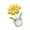 Yellow, variant on ZPAQI Radiants Crystal Sun Flowers Figurine Home Accent Brilliant Light Reflection