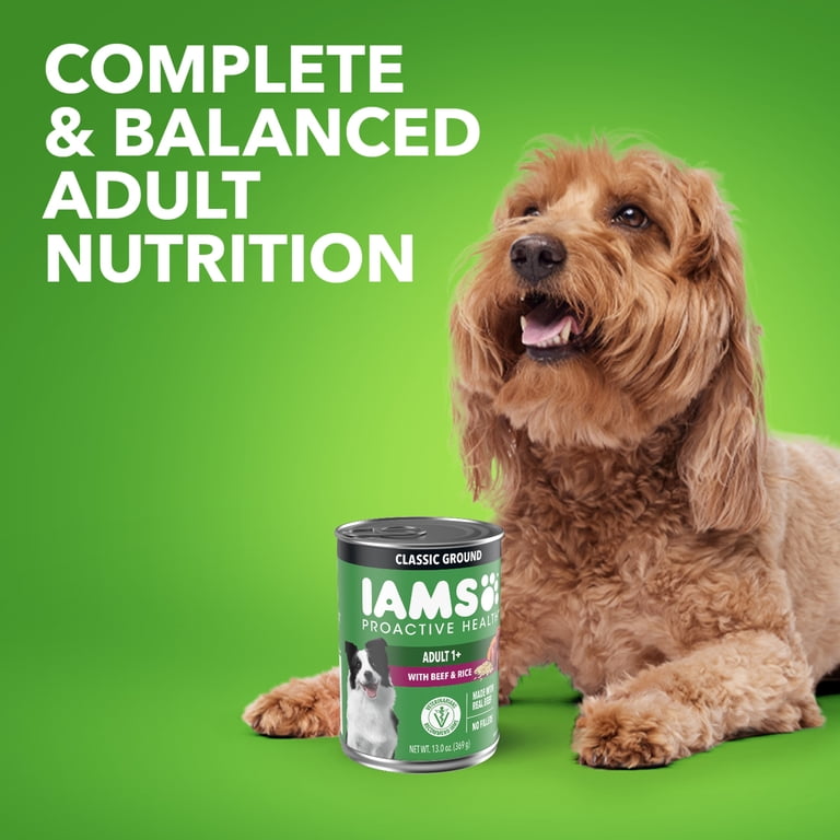 Iams Proactive Health Classic Ground Chicken with Beef & Rice, 13 oz photo 7