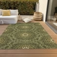 thumbnail image 6 of Addison Rugs Chantille Indoor/Outdoor Transitional Circles Olive Washable Rectangle Rug, 8' x 10', 6 of 6