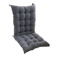 thumbnail image 2 of Cojín para silla de comedor Strade Fareast Limited respaldo de poliéster suave cómodo con corbatas 40 cm x 95 cm Gris, 2 of 8