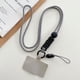 thumbnail image 3 of Sidaley Cordón universal para teléfono inteligente, ajustable, extraíble, para colgar en el cuello, microfibra, reutilizable, correas antipérdida, Teléfono y Comunicación Gris Largo, 3 of 6