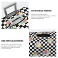 thumbnail image 4 of Floral Flower Checkerboard 90s Y2K Luggage Cover Anti Scratch, Elastic Suitcase Protector Suitcase Covers for Luggage Fits 18-32 Inch Luggage, 4 of 5