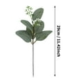 thumbnail image 3 of 12 Pcs Artificial Eucalyptus Stems, Faux Silver Dollar Eucalyptus Leaves Bulk, Real Touch Fake Leaf Branches for DIY Bouquets, Floral Arrangements, Wedding Decor, Farmhouse Greenery Home Decor, 3 of 7