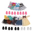 thumbnail image 4 of 2x 16cm Lovely Girl Doll Mini ropa con zapatos Trajes Ropa para muñecas articuladas con bolas a escala 1/12 Zulema  Trajes De Muñeca BJD, 4 of 8