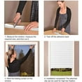 thumbnail image 7 of LILIANG Temporary Window Shades Light Filtering Pleated Fabric Shade No Drilling Self Adhesive Blinds Room Darkening Blinds for Home Office Window, 7 of 7