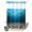 Blue, variant on No Hook Shower Curtain, Red Ocean Waves Shower Curtains for Bathroom with See Through Top Window, Summer Beach Coastal Abstract Waterproof & Washable Bath Curtain Stand Up Stall 36"x72"