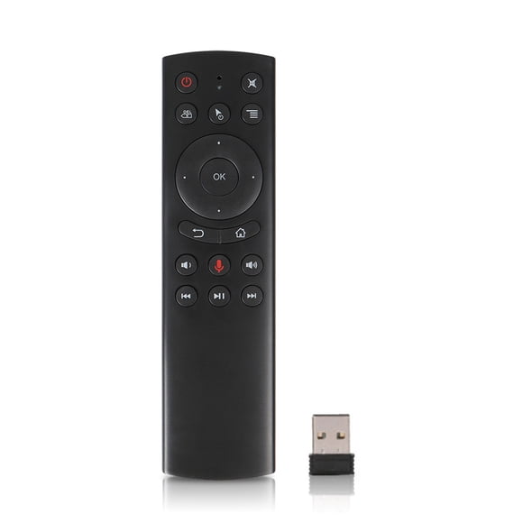 Controlador remoto por voz Bearachild G20S con micrófono para TV de viaje con pilas
