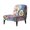 Flower Pattern, variant on HELLHERO Flower Pattern Stretch Elastic Bottom Armless Accent Chair Soft Cover with Stain Protection, Dustproof Armless Chair Slipcover
