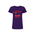 thumbnail image 1 of Playera Blusa De Cerezas Cherry Happy Have A Nice Day Casual Ropa Para Mujer Ropa De Dama Color Morado Talla Mediana Marca Emil SaEs, 1 of 4