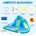 thumbnail image 3 of Inflatable Water Slide with Dual Slides and Large Splash Pool and Carry Bag (with 584W Blower), 3 of 7