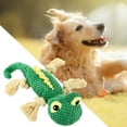 thumbnail image 3 of Dujiujun Pet Toy Knitted Cartoon Lizard Shape Bite-resistant Indestructible Stress Relief Sound Making Squeaky Relieve Boredom Soft Elastic Teeth Grinding Dog Cat Companion Doll Chew Toy, 3 of 7