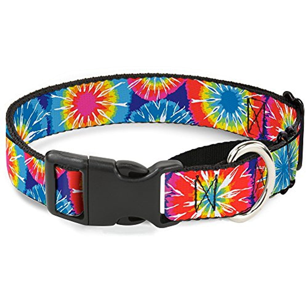 buckle-down 70's tie dye martingale dog collar