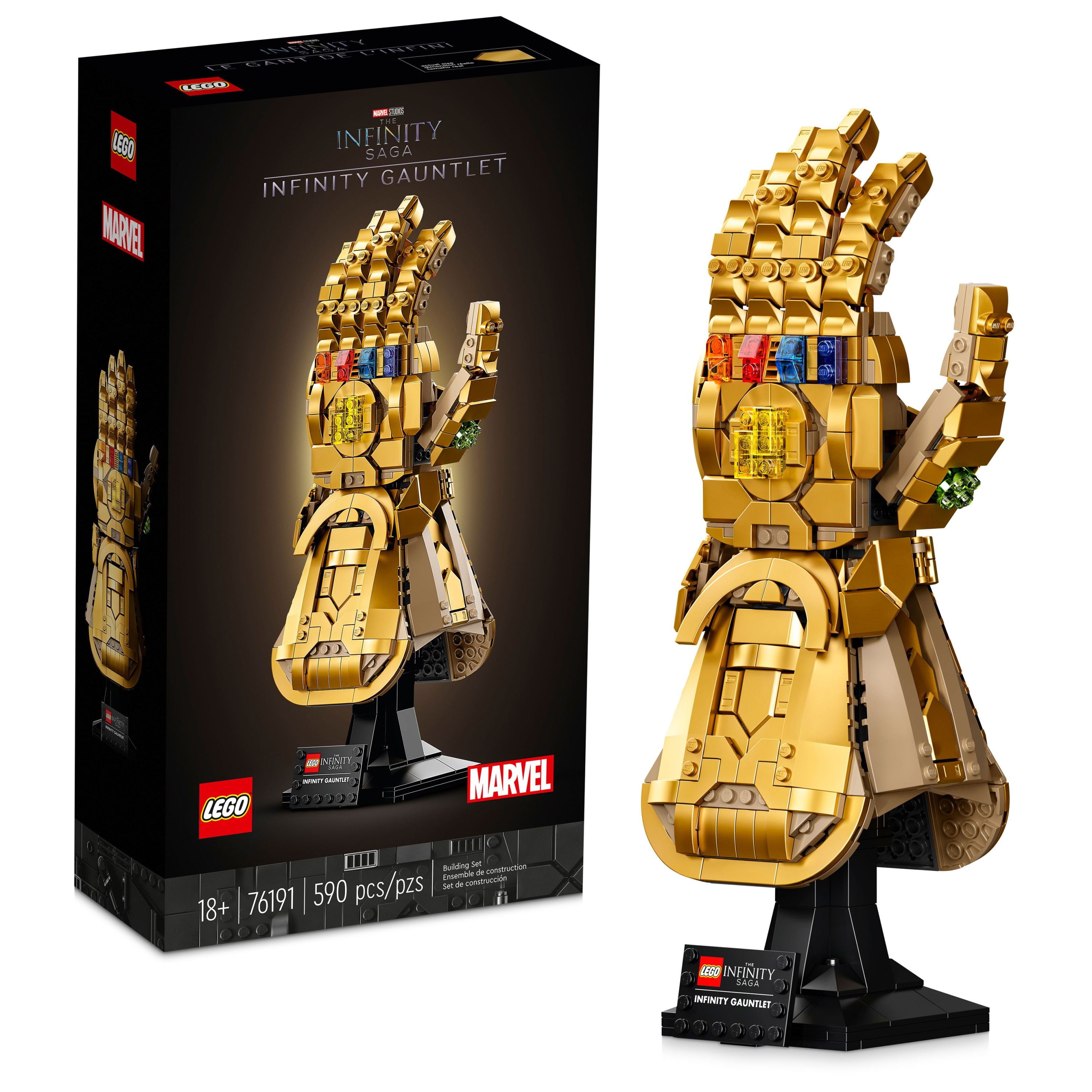 LEGO Marvel Infinity Gauntlet Set 76191, Collectible Thanos Glove with Infinity Stones, Collectible Avengers Gift for Men, Women, Him, Her, Model Kits for Adults to Build
