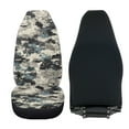 thumbnail image 4 of Uorisanigo Car Seat Cover, Flurry Front of Car Seat Cushions, 2 PCS Camouflage Print Bottom Seats Covers of Full Wrapped Edge, Plush Accessories Universal Fit for Most Cars, SUV, Van, 4 of 7