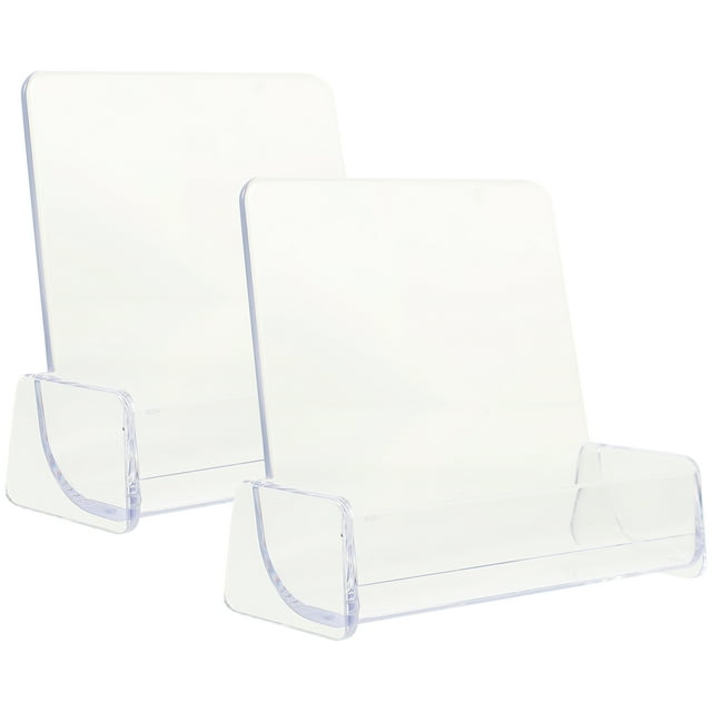 Shisuyan 2Pcs Business Cards Holder Singlegrid Name Cards Container Cards Storage Holder Office Supply