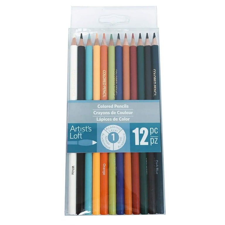 Colored Pencils Black Edition, Set of 12 - The Art Store/Commercial Art  Supply