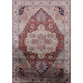 thumbnail image 1 of Ahgly Company Indoor Rectangle Mid-Century Modern Chestnut Brown Oriental Area Rugs, 5' x 8', 1 of 6